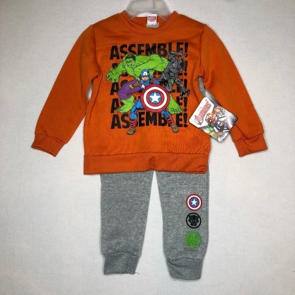 Marvel Other - Marvel Avengers ‎ NWT Boys Matching Set Size 4